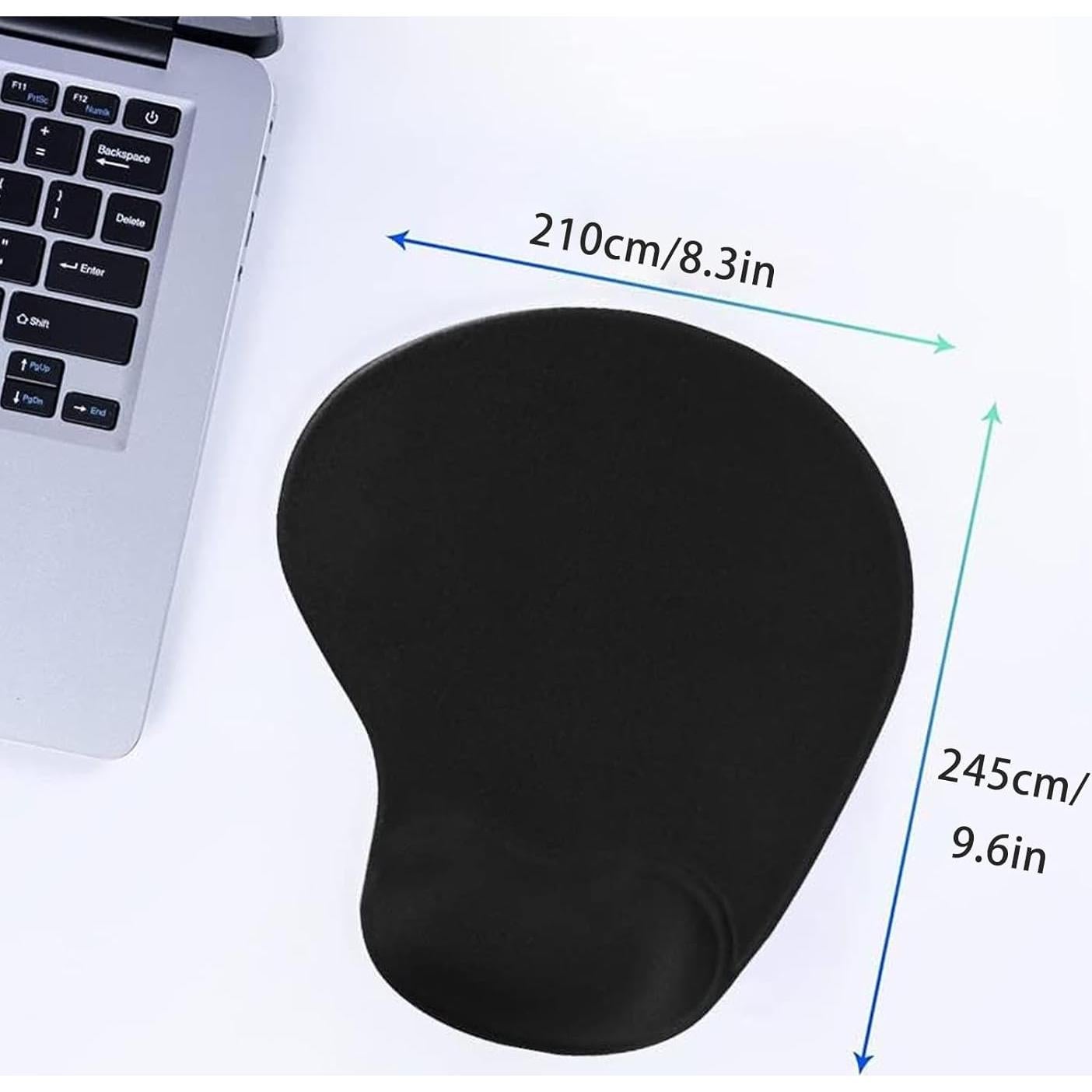 Alfombrilla de Ratón Ergonómica VENUSDALI con Soporte Negro