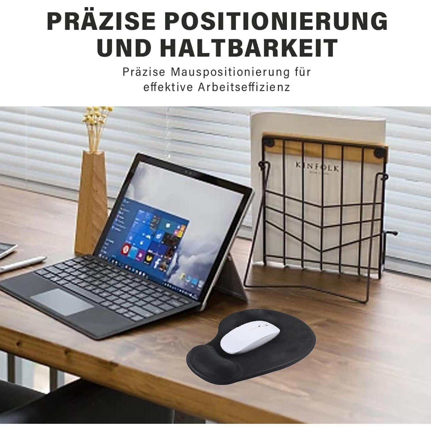 Alfombrilla de Ratón Ergonómica VENUSDALI con Soporte Negro