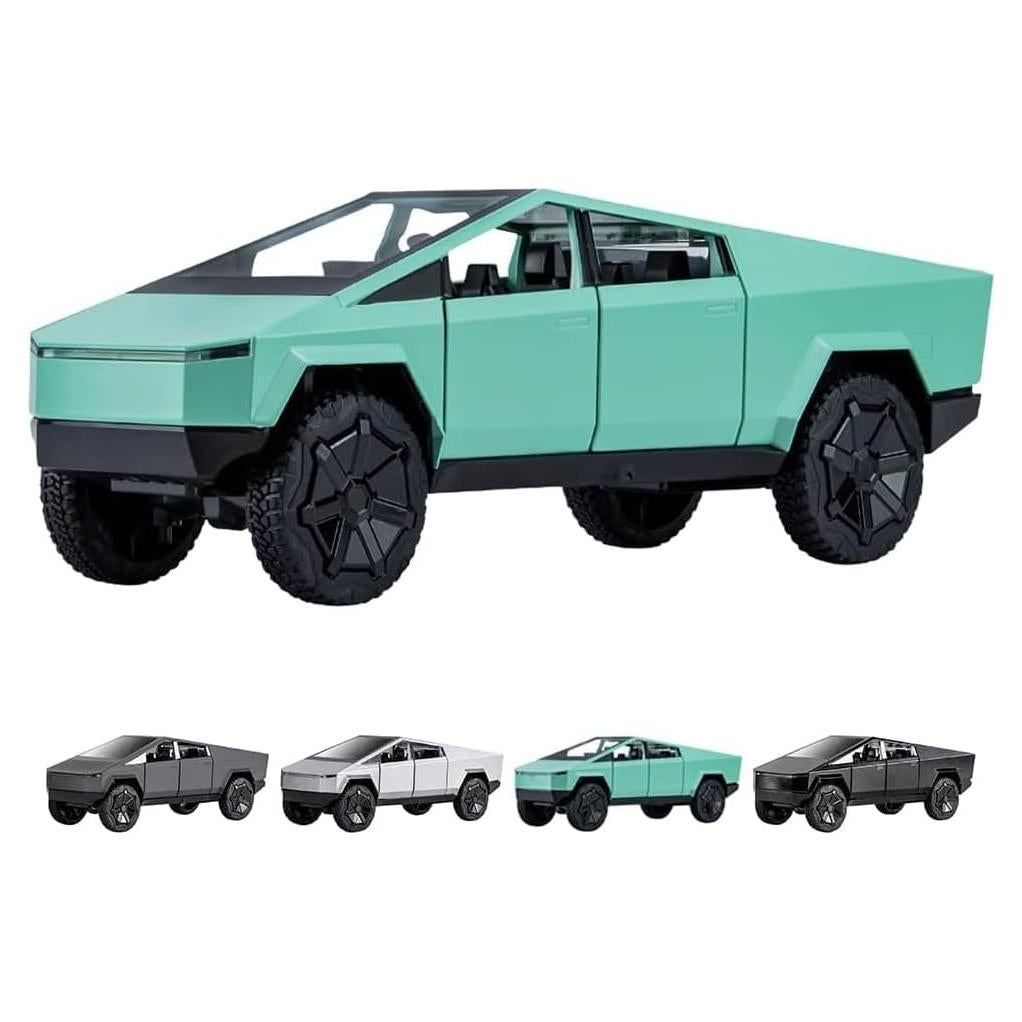 Camión de Juguete EROCK Pickup Verde 1:24 con Sonido y Luz