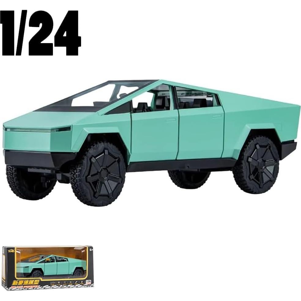 Camión de Juguete EROCK Pickup Verde 1:24 con Sonido y Luz