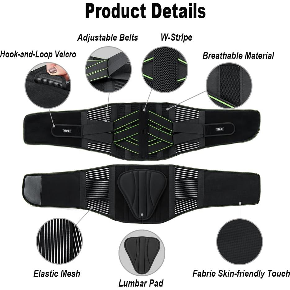 Faja de Soporte Lumbar YAHA M para Alivio de Espalda Baja