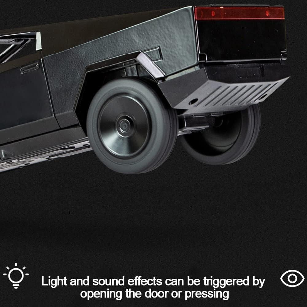 Camión de Juguete EROCK Pickup Negro 1:24 con Sonido y Luz