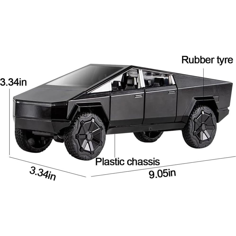 Camión de Juguete EROCK Pickup Negro 1:24 con Sonido y Luz