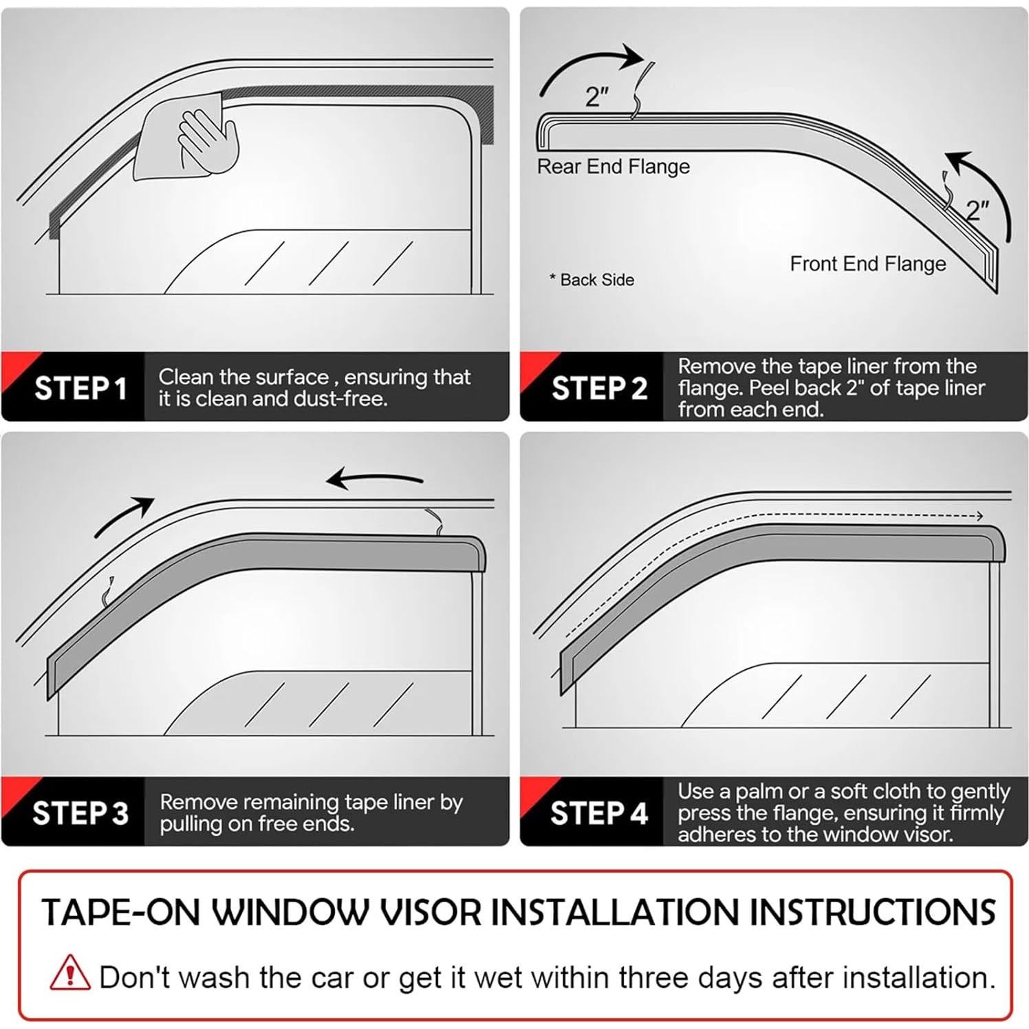 Viseras de Ventana AceRide para Lexus LX470 1998-2007