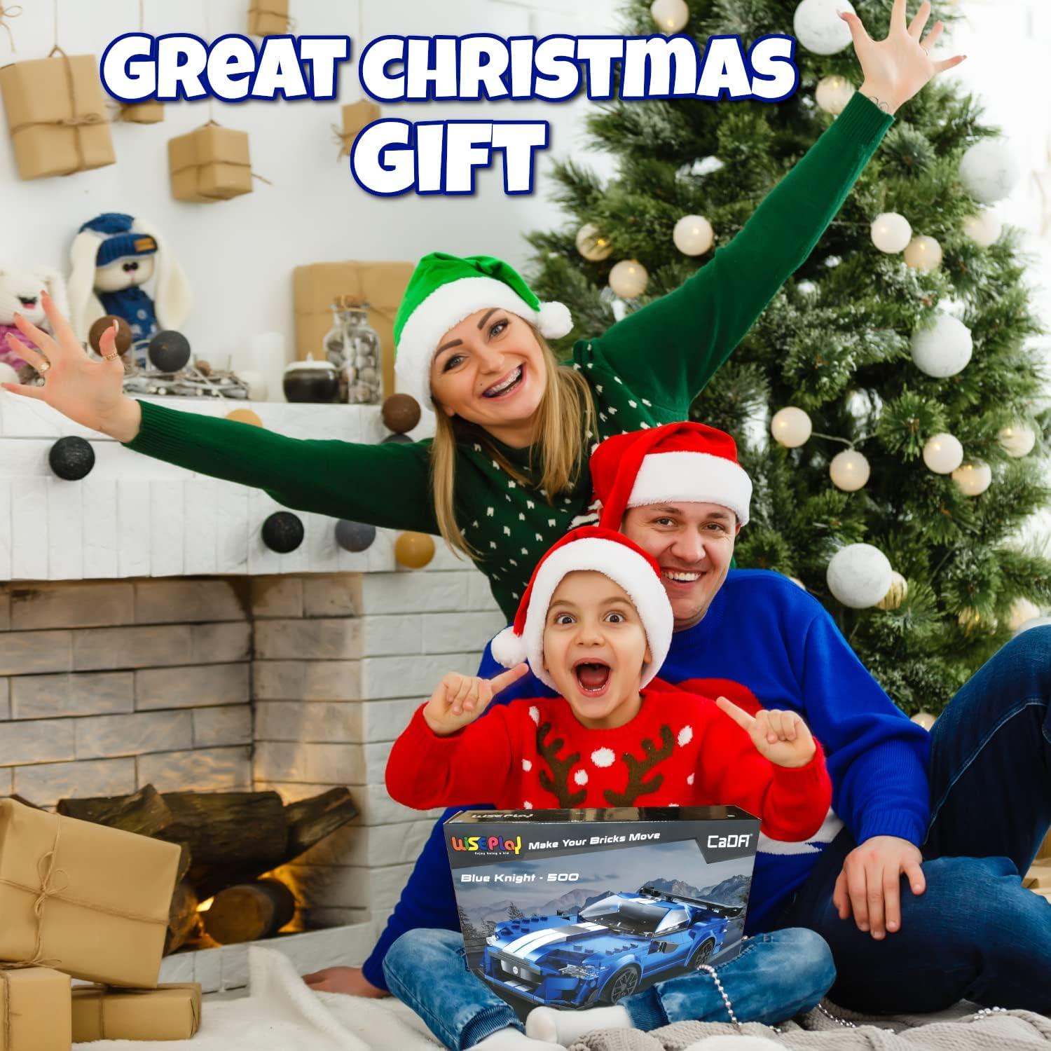 Kit de Coche RC WisePlay 325 Piezas Juguete STEM Azul