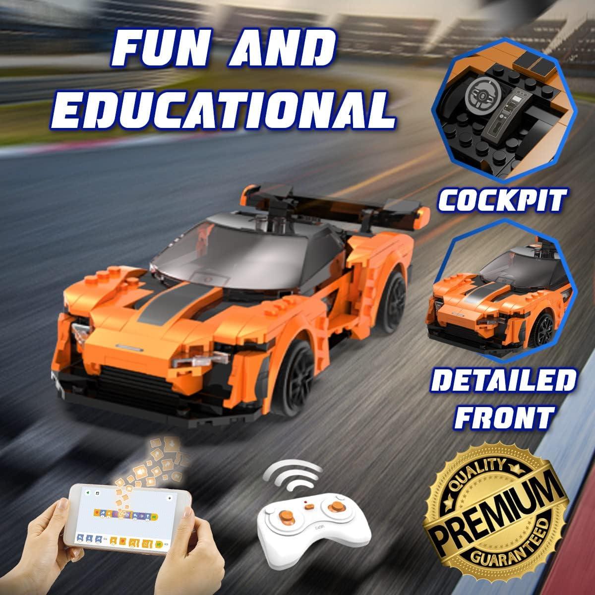 WISEPLAY Kit de Construcción Coche RC 295 Piezas 6-9 Años