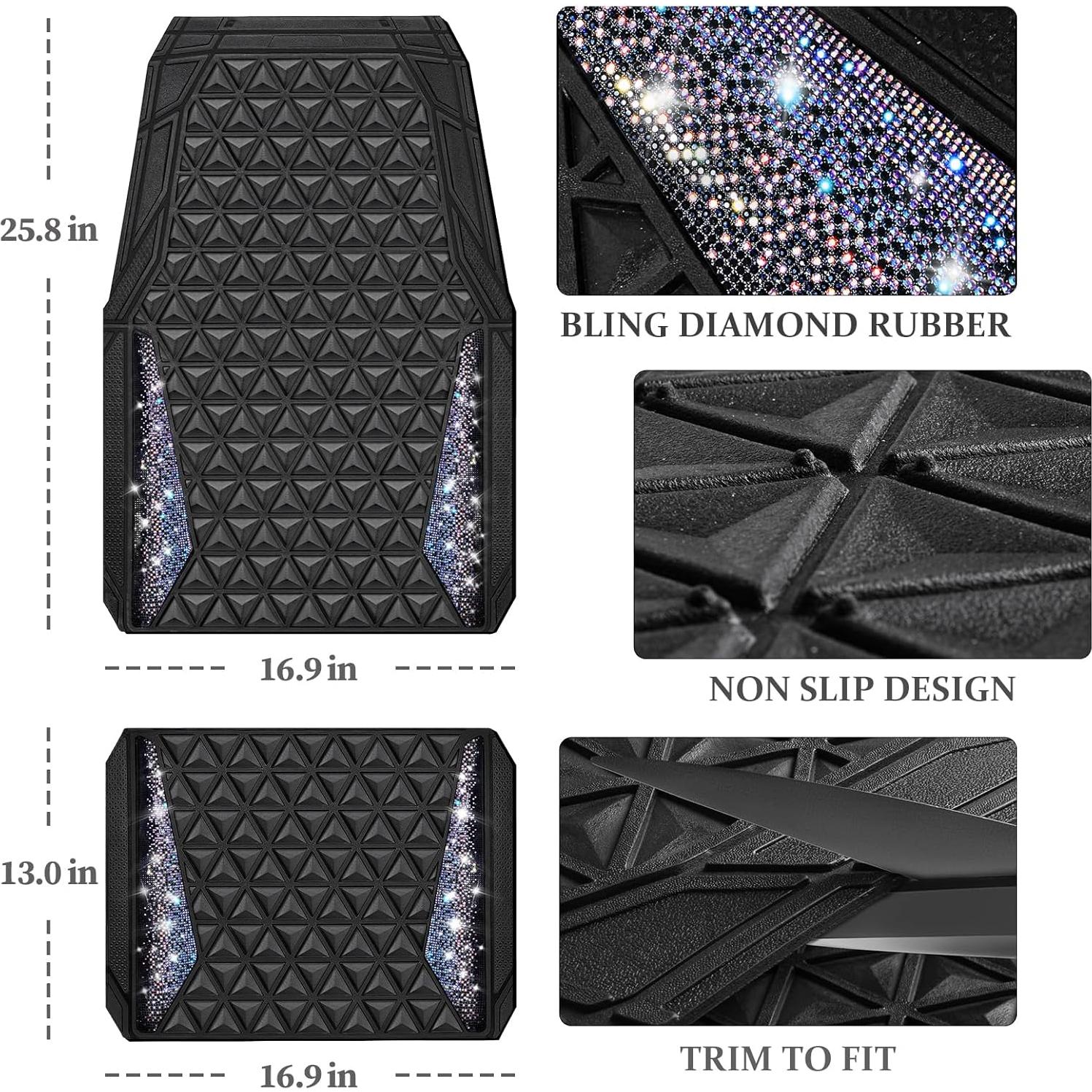 Alfombrillas de Coche CAR PASS Diamante Brillante Ajuste Universal