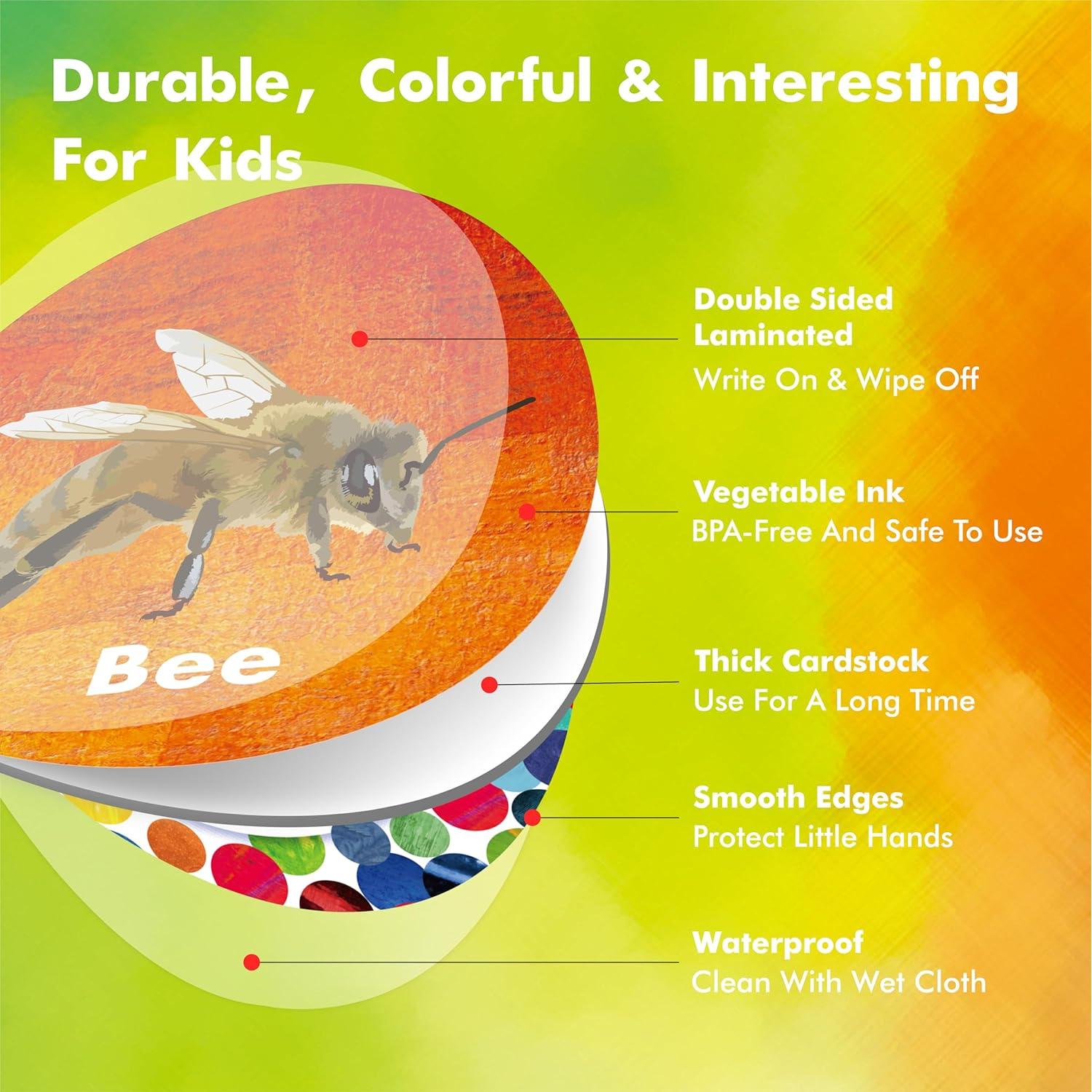 Juego de Memoria de Animales Hebayy - 50 Tarjetas Redondas 7.62 cm