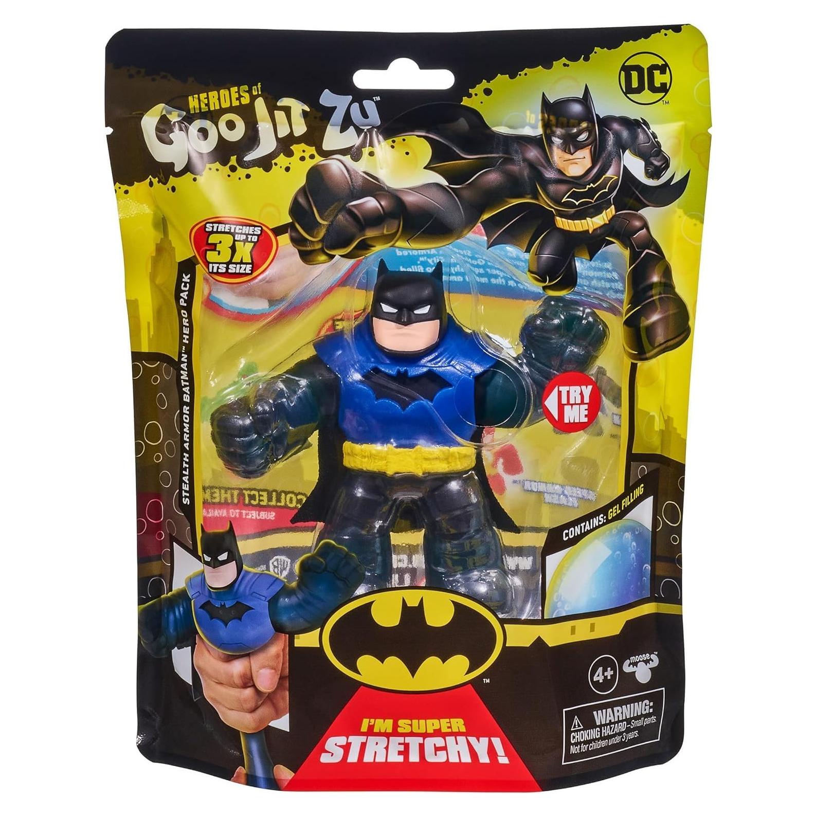 Héroes de Goo Jit Zu Batman con Armadura de Sigilo 11.43 cm