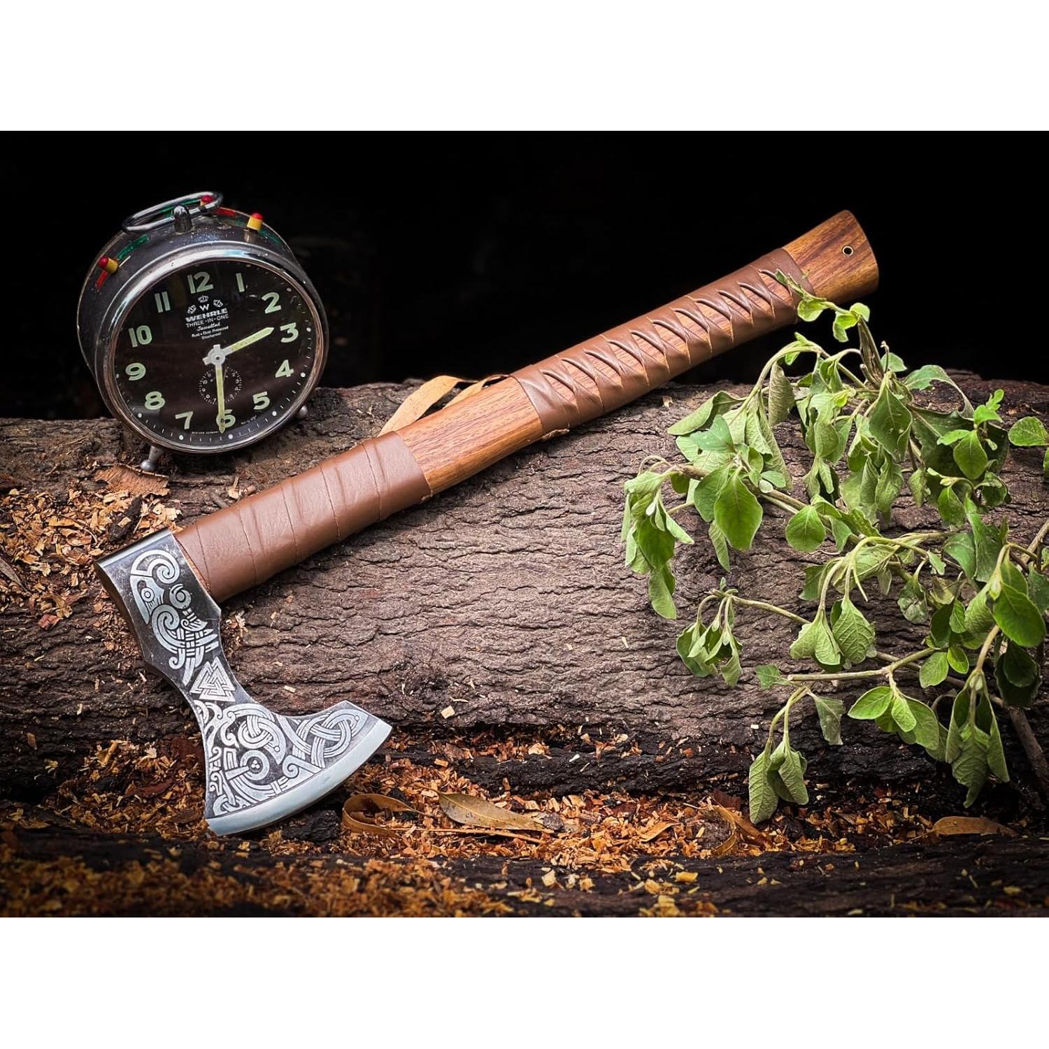 Hacha Vikinga Scarpio Cutlery 48.26 cm Acero Carbono Personalizada