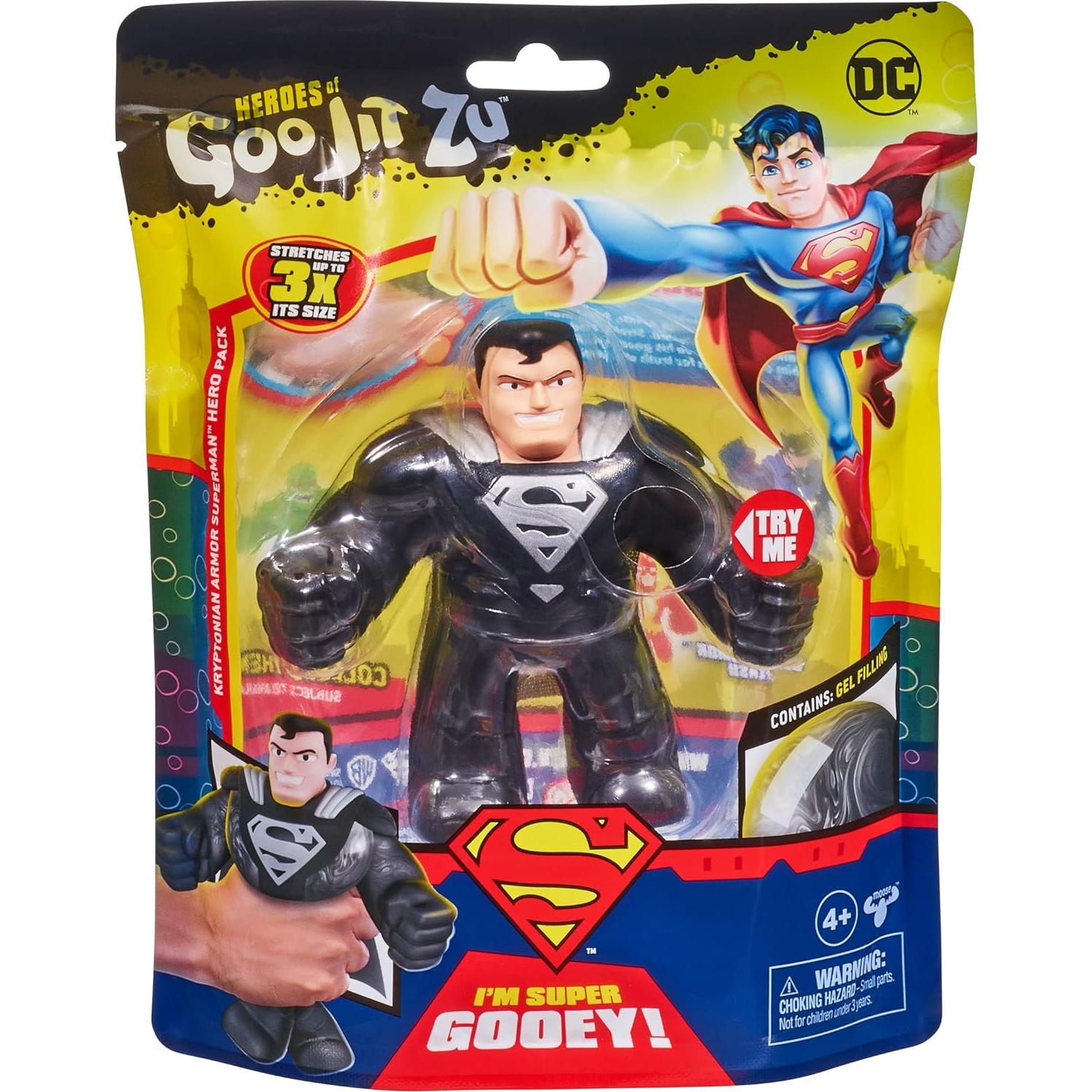 Héroes de Goo Jit Zu Superman Acero Kryptoniano 11.4 cm