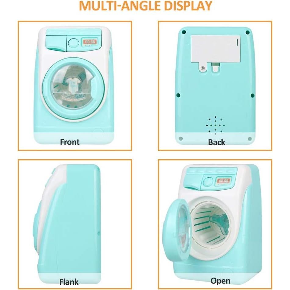 Lavadora de Juguete Coherny Azul con Sonido y Luz 20 cm