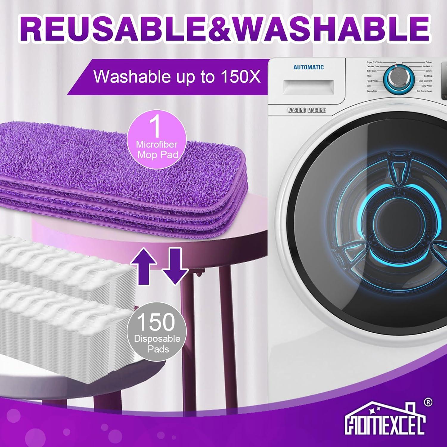 Almohadillas de Microfibra Reutilizables HOMEXCEL 33-38 cm - Paquete de 4