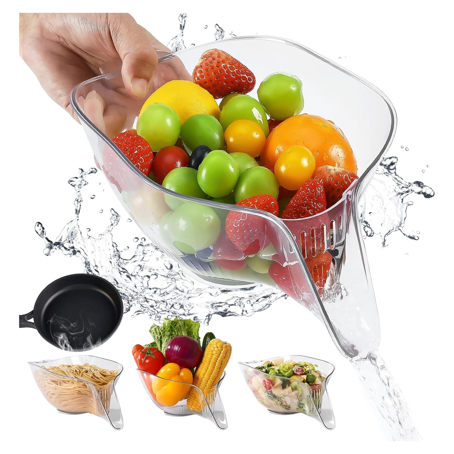 Canasta de Drenaje Multifuncional LOOHOI 2pcs 19.05cm Resistente