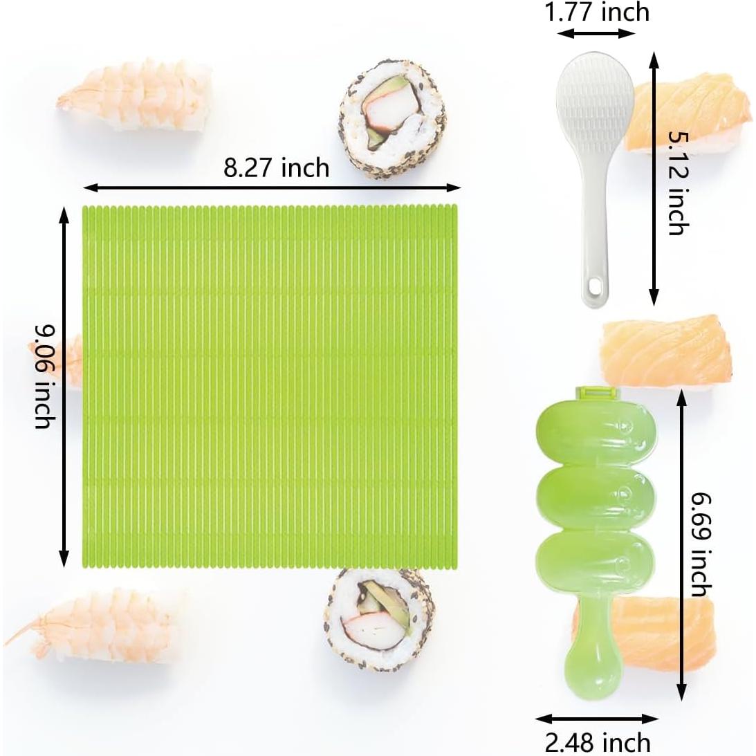 Kit de Sushi Esamploe 4 Piezas - Esteras y Molde de Arroz