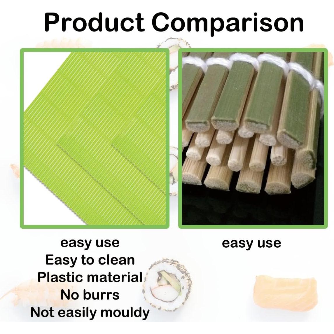 Kit de Sushi Esamploe 4 Piezas - Esteras y Molde de Arroz