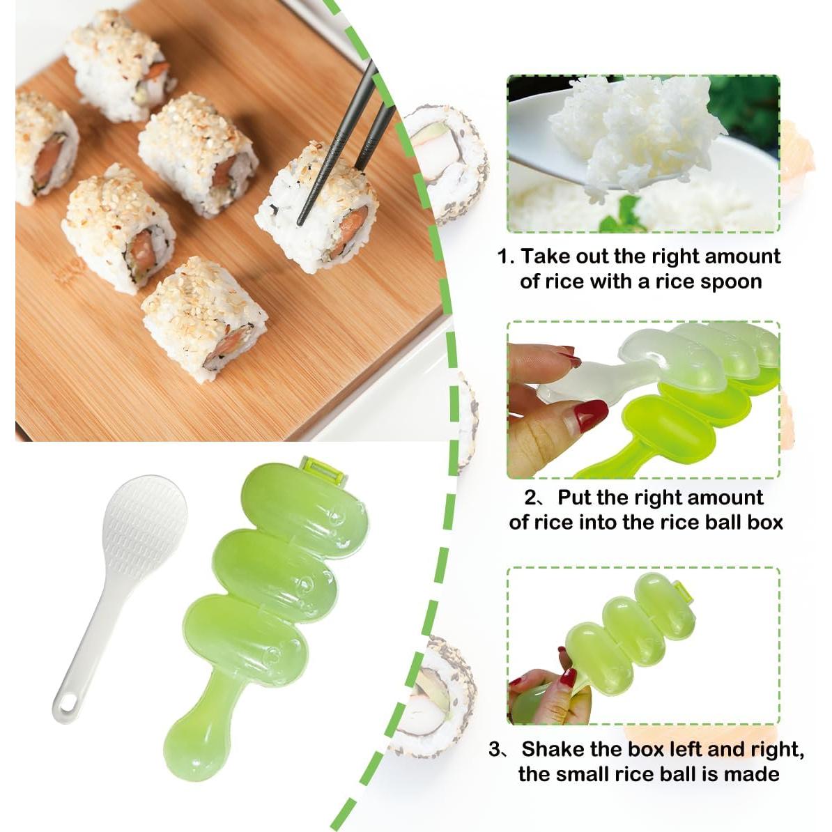 Kit de Sushi Esamploe 4 Piezas - Esteras y Molde de Arroz