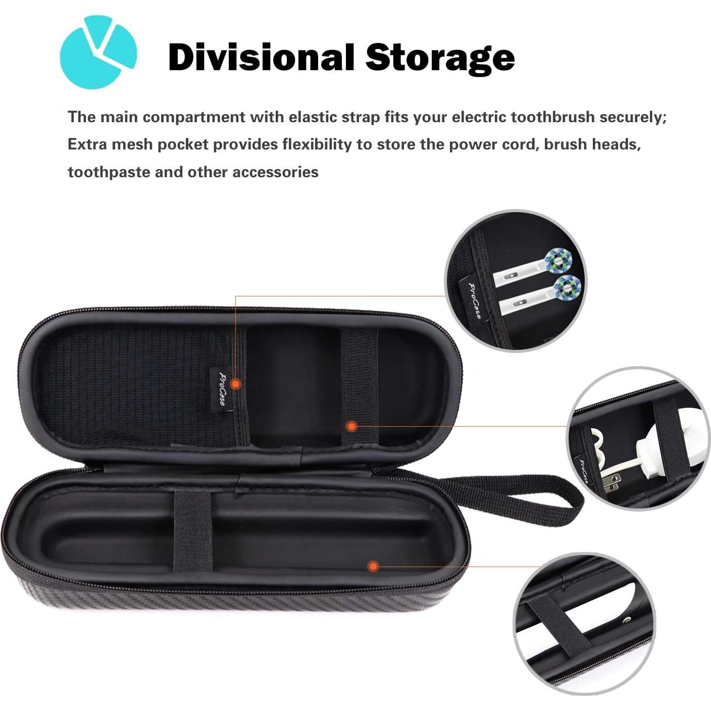 Funda de Viaje ProCase para Cepillo Eléctrico Negro - Universal