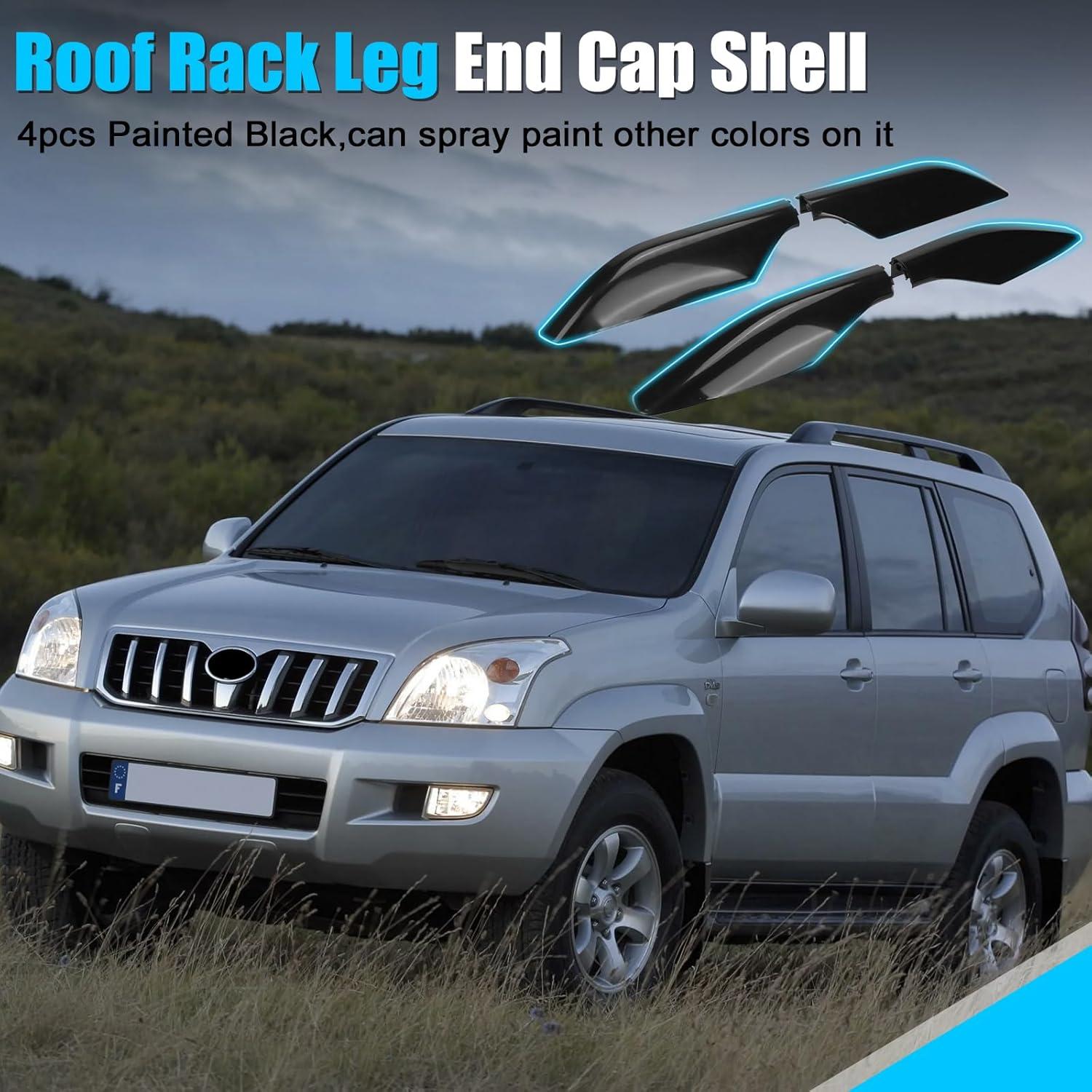 Cubierta de Fin de Carcasa de Rail de Techo LEZZYRUCK Negro