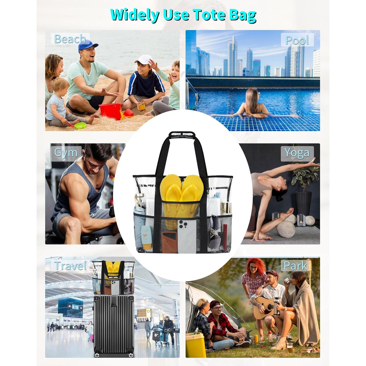 Bolsa de Playa XL Maffuno Impermeable 40L Negra