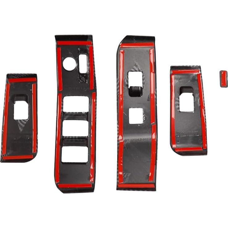 Cubierta Interruptor Ventana Toyota Highlander 2020-2025 ABS Carbono