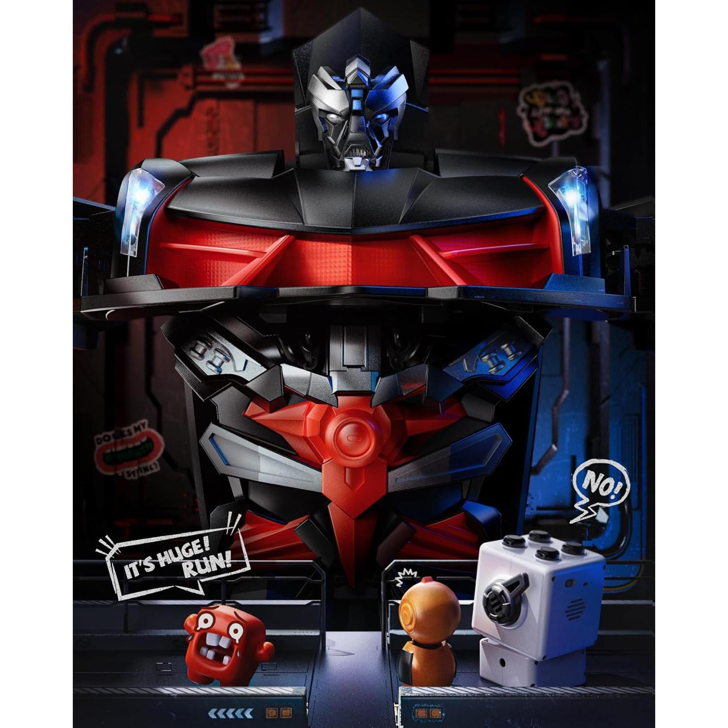 Coche Robot Transformador RC Veeniix V992 2-en-1 con Luz y Sonido