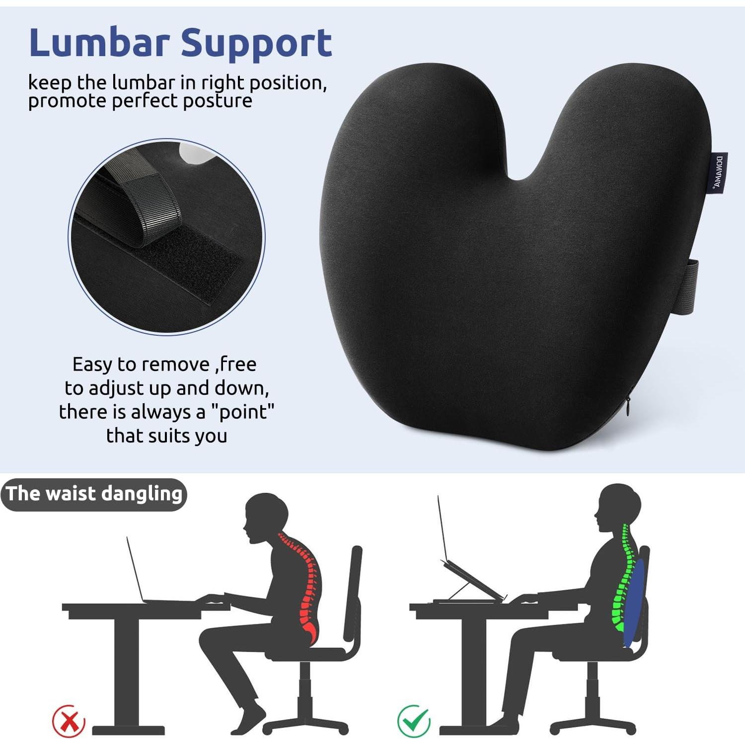 Almohada Lumbar DONAMA Ergonómica Espuma Viscoelástica