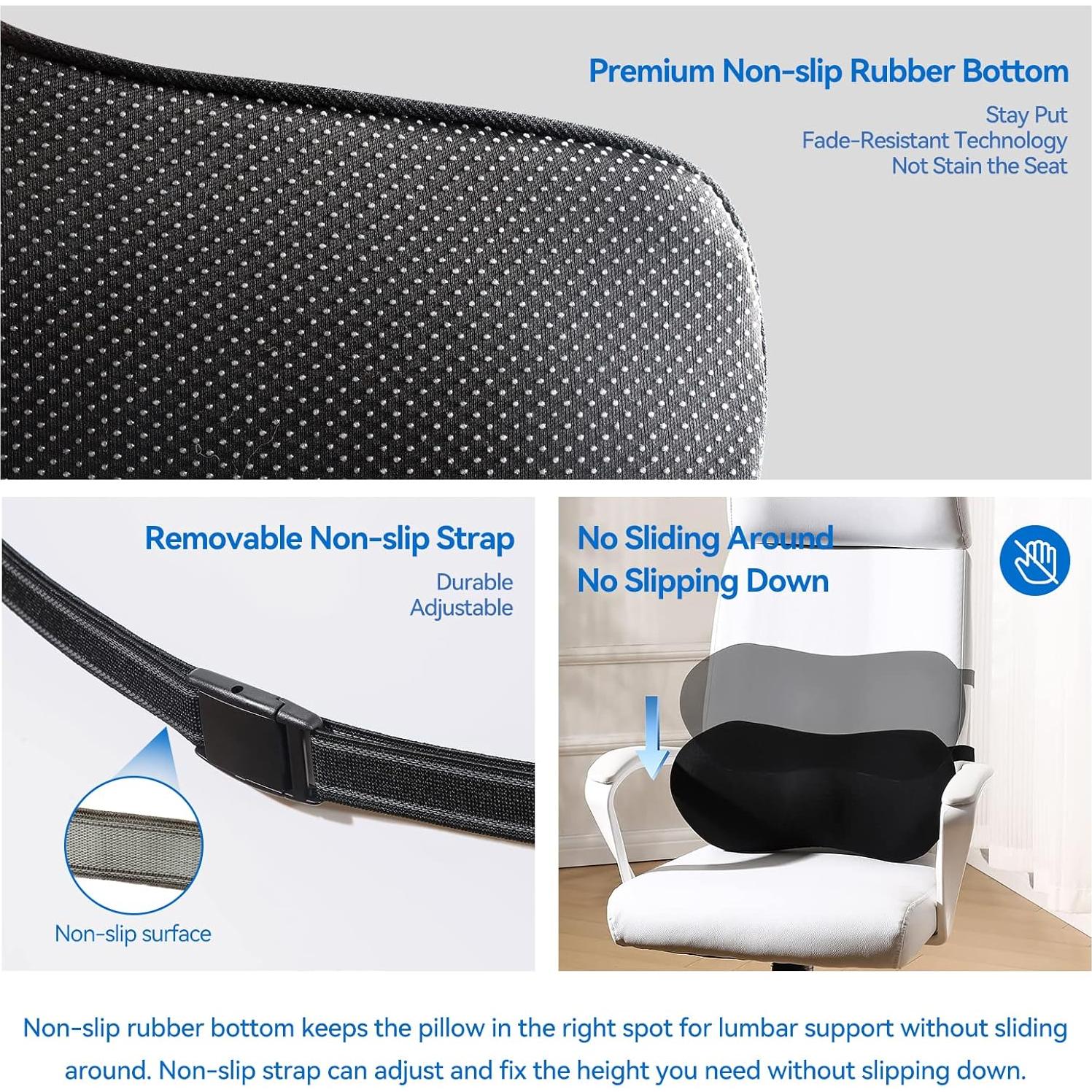 Almohada Lumbar SHAKErINO Espuma Viscoelástica 10 cm