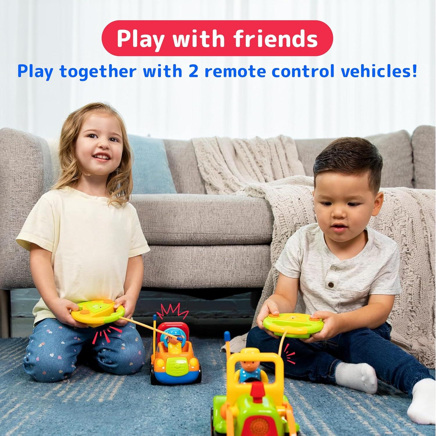 Coches RC Prextex para Niños 3-5 Años - Camión y Tractor
