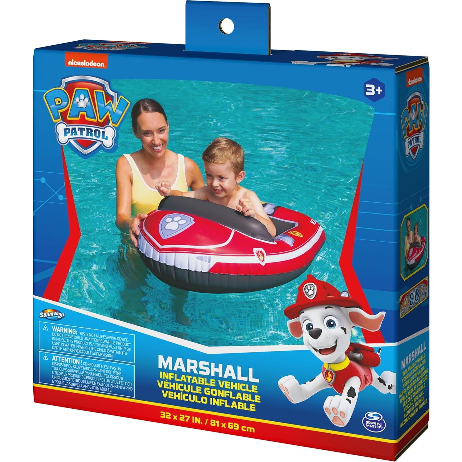 Bote Inflable Paw Patrol Marshall SwimWays 74.93x63.5cm