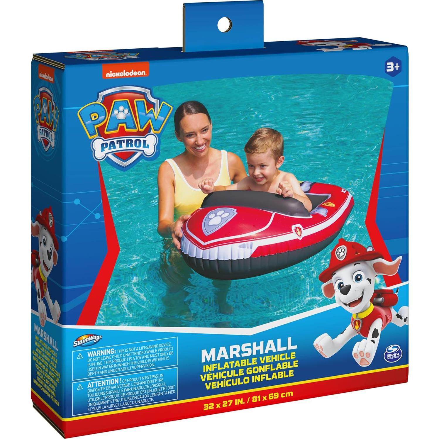 Bote Inflable Paw Patrol Marshall SwimWays 74.93x63.5cm