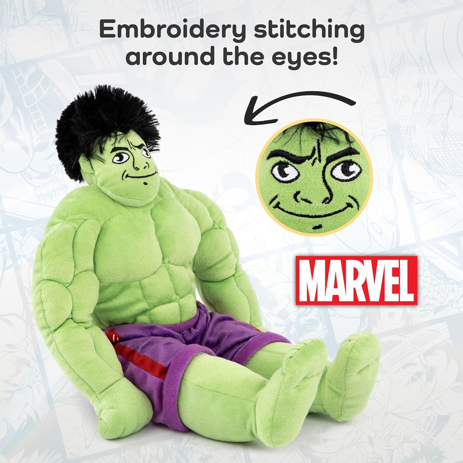 Almohada de Peluche Hulk Jay Franco 30 cm Microfibra Suave