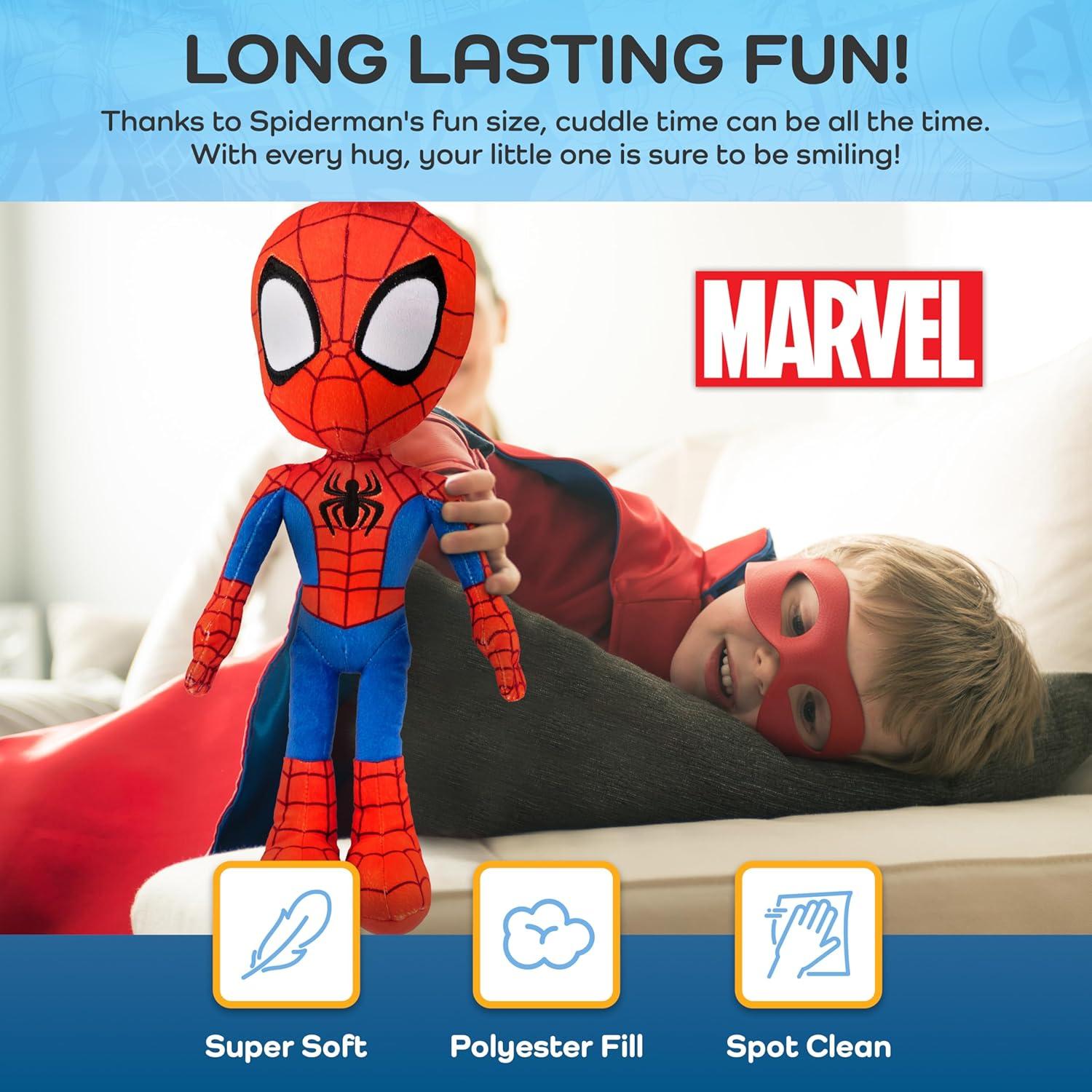 Almohada Buddy Spiderman Jay Franco 43 cm Microfibra Suave