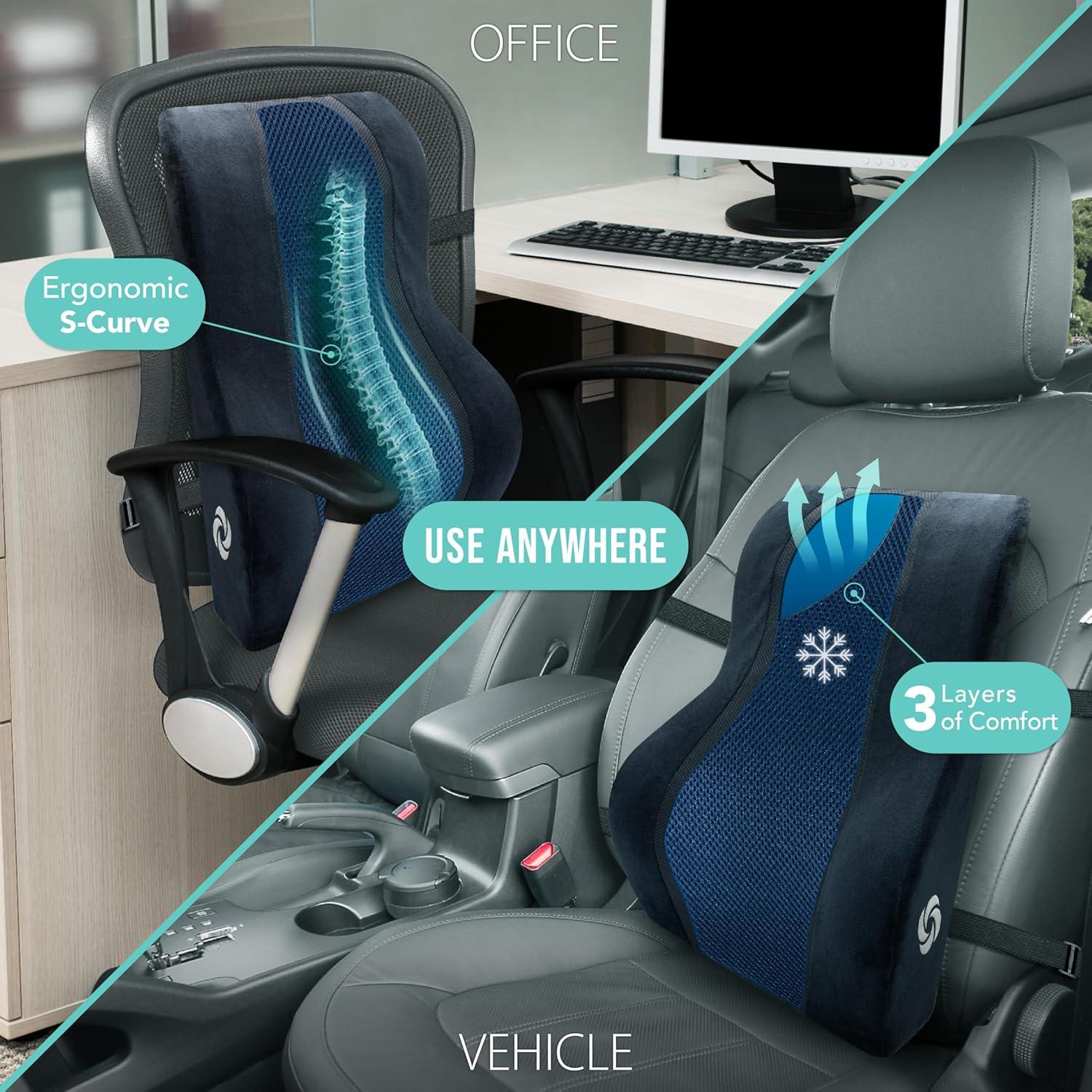 Almohada Lumbar Samsonite SA6257 con Gel Refrigerante