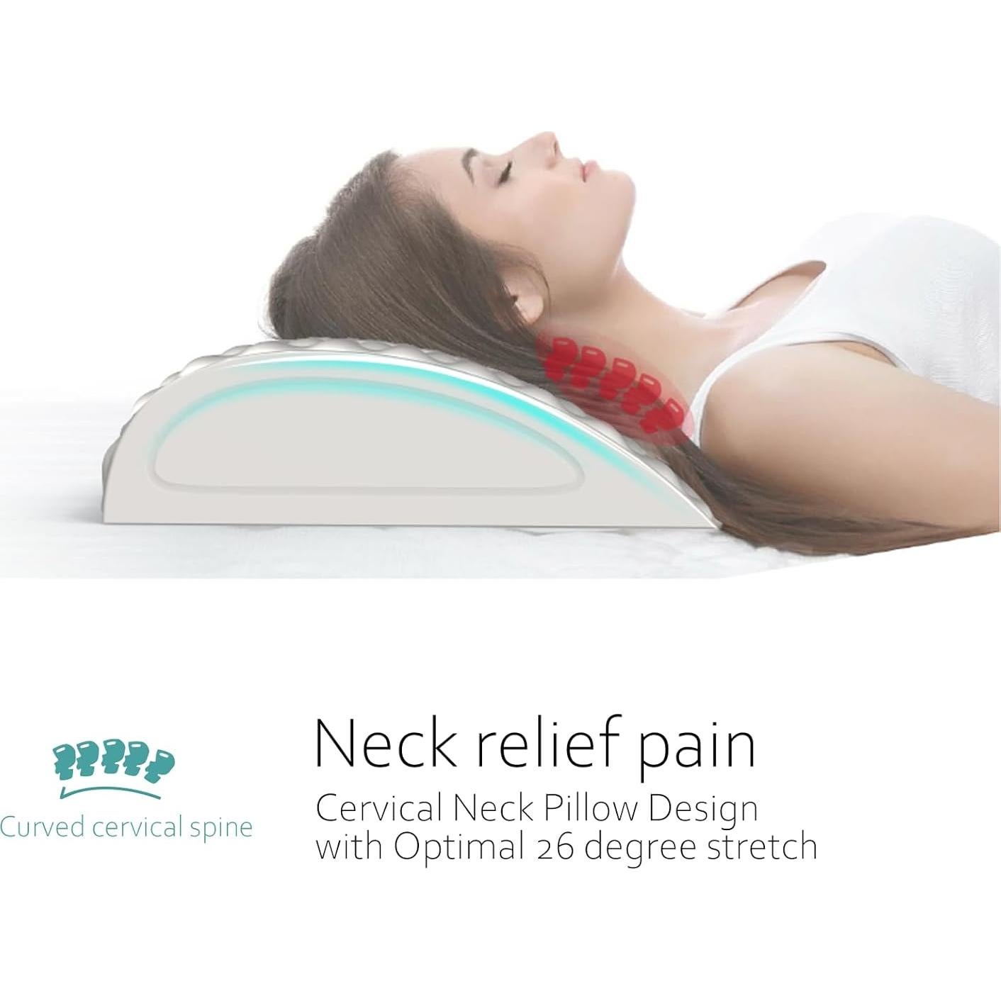 Cojín en cuña PEKOMKISS para dolor de espalda y cuello