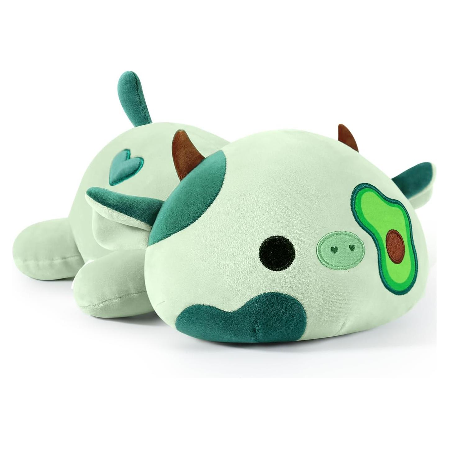 Onsoyours Vaca de Peluche Aguacate 30 cm Suave Juguete