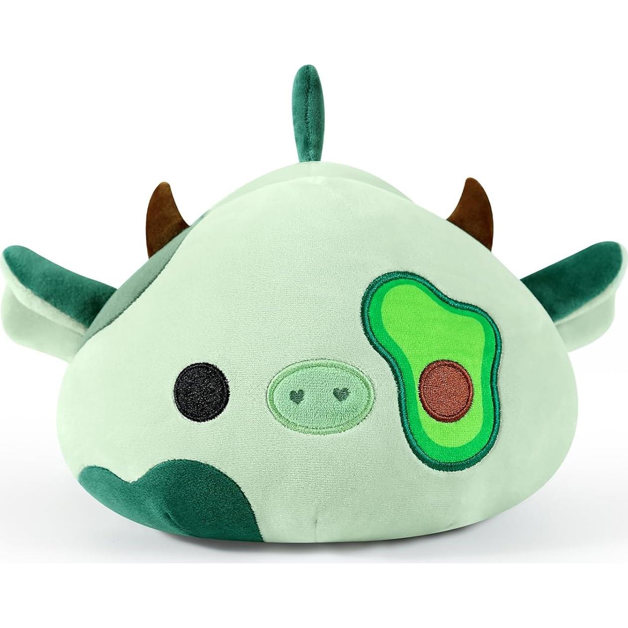 Onsoyours Vaca de Peluche Aguacate 30 cm Suave Juguete