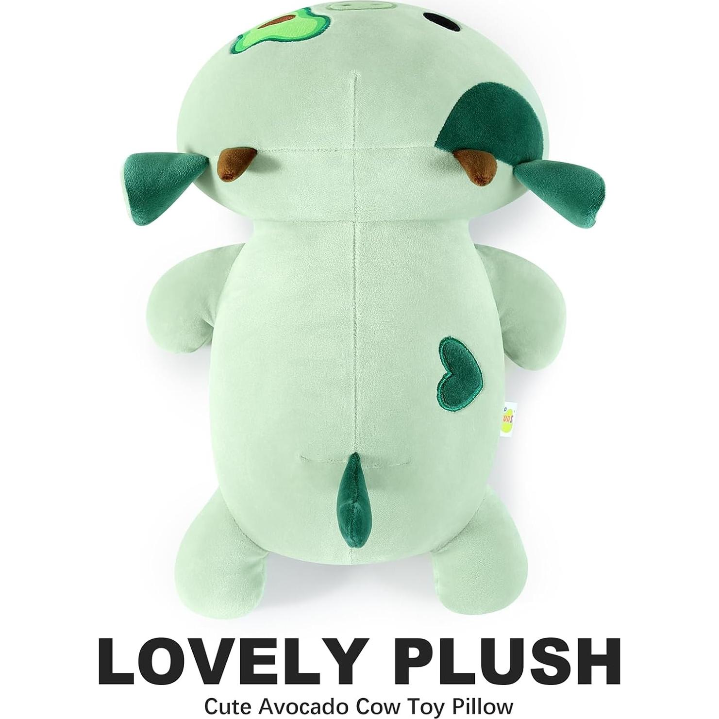 Onsoyours Vaca de Peluche Aguacate 30 cm Suave Juguete