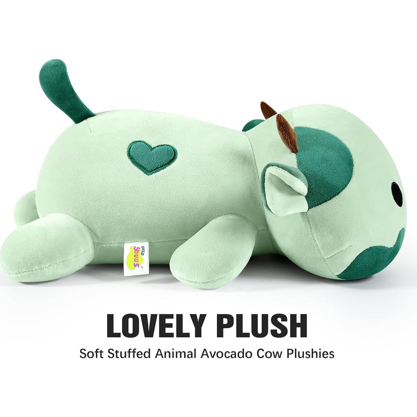 Peluche Vaca Aguacate Onsoyours 30 cm Suave y Abrazable