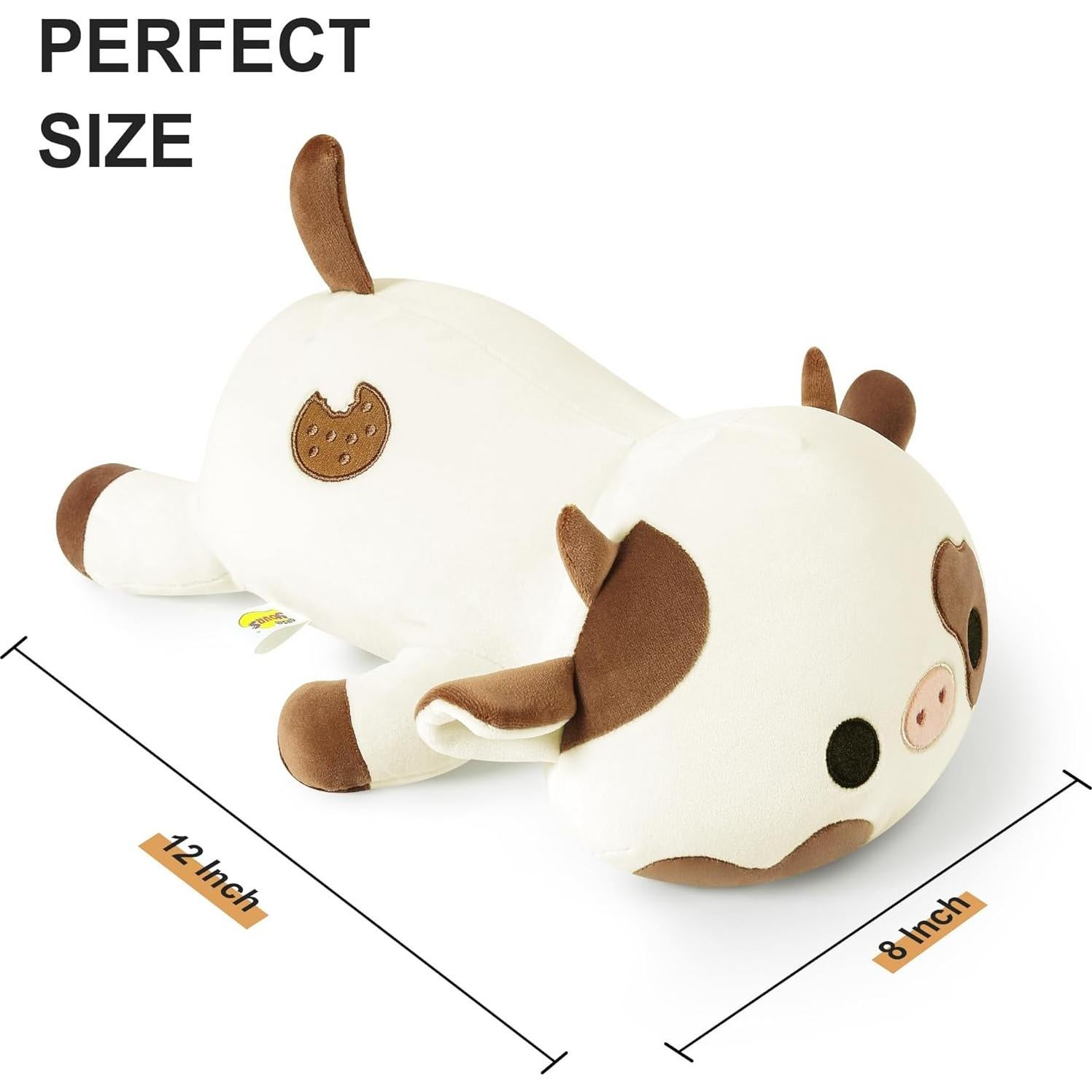 Almohada de Peluche Onsoyours Vaca de Galleta 30 cm Suave