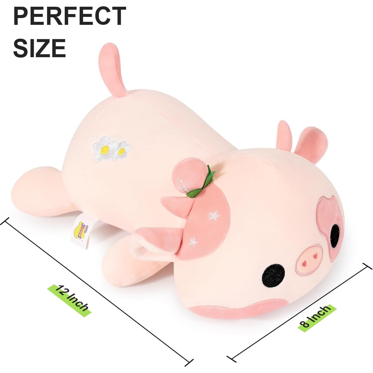 Peluche Vaca Onsoyours 30 cm Suave Almohada para Niños