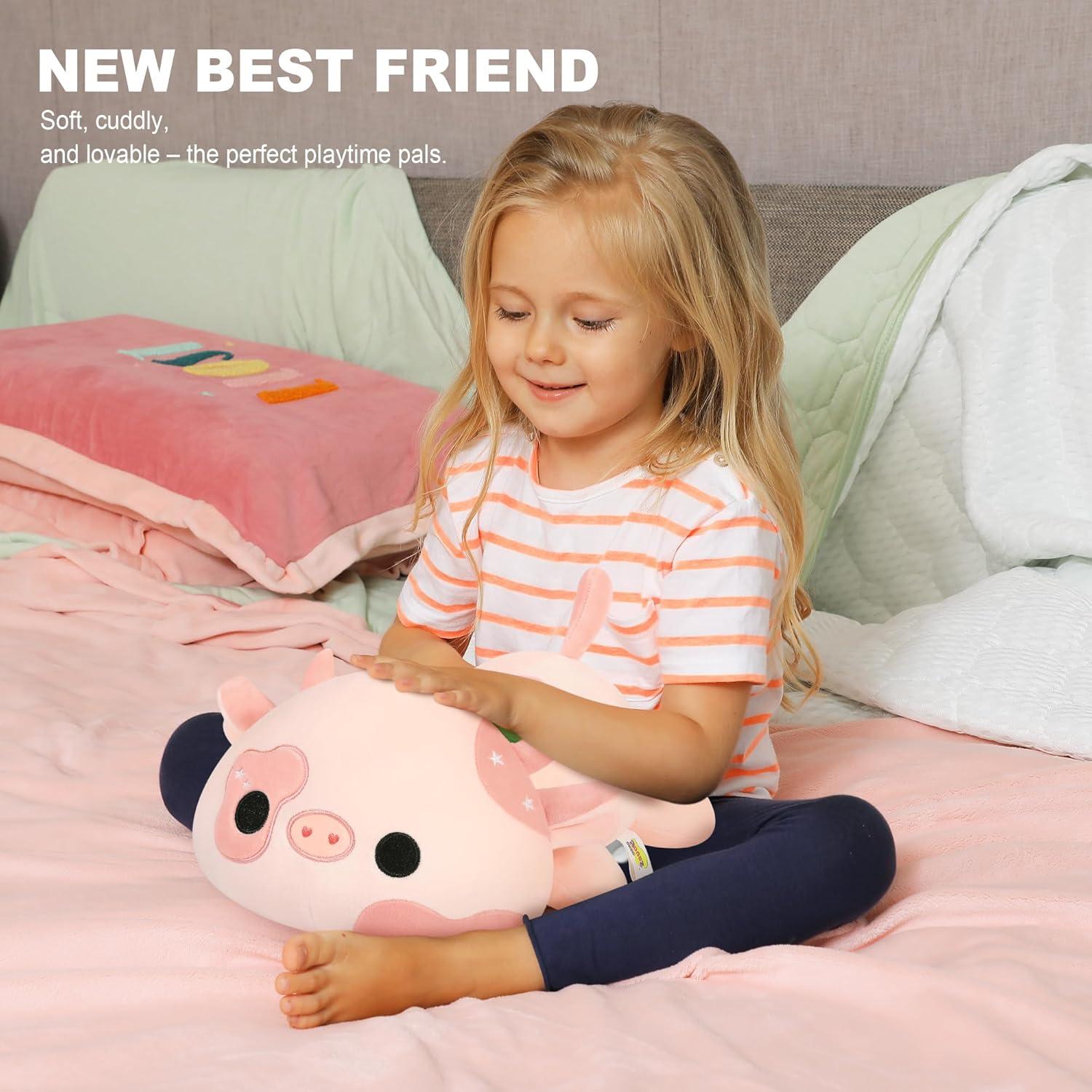 Peluche Vaca Onsoyours 30 cm Suave Almohada para Niños