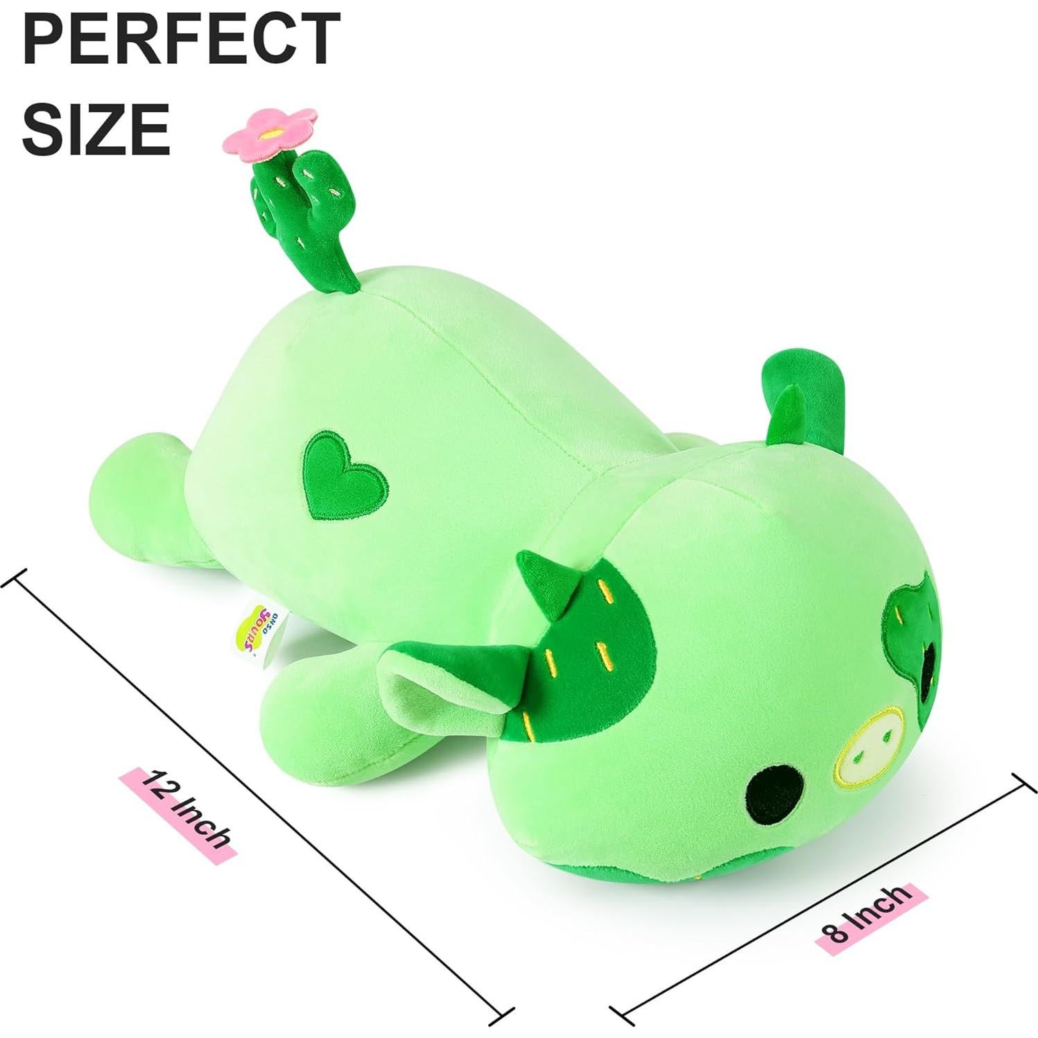 Onsoyours Vaca de Peluche Cactus 30 cm Suave Regalo Niños