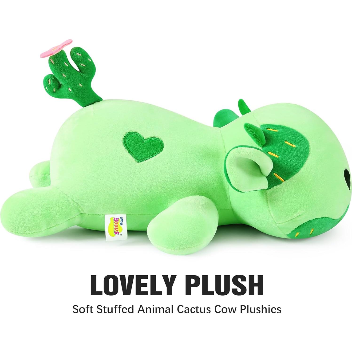 Onsoyours Vaca de Peluche Cactus 30 cm Suave Regalo Niños