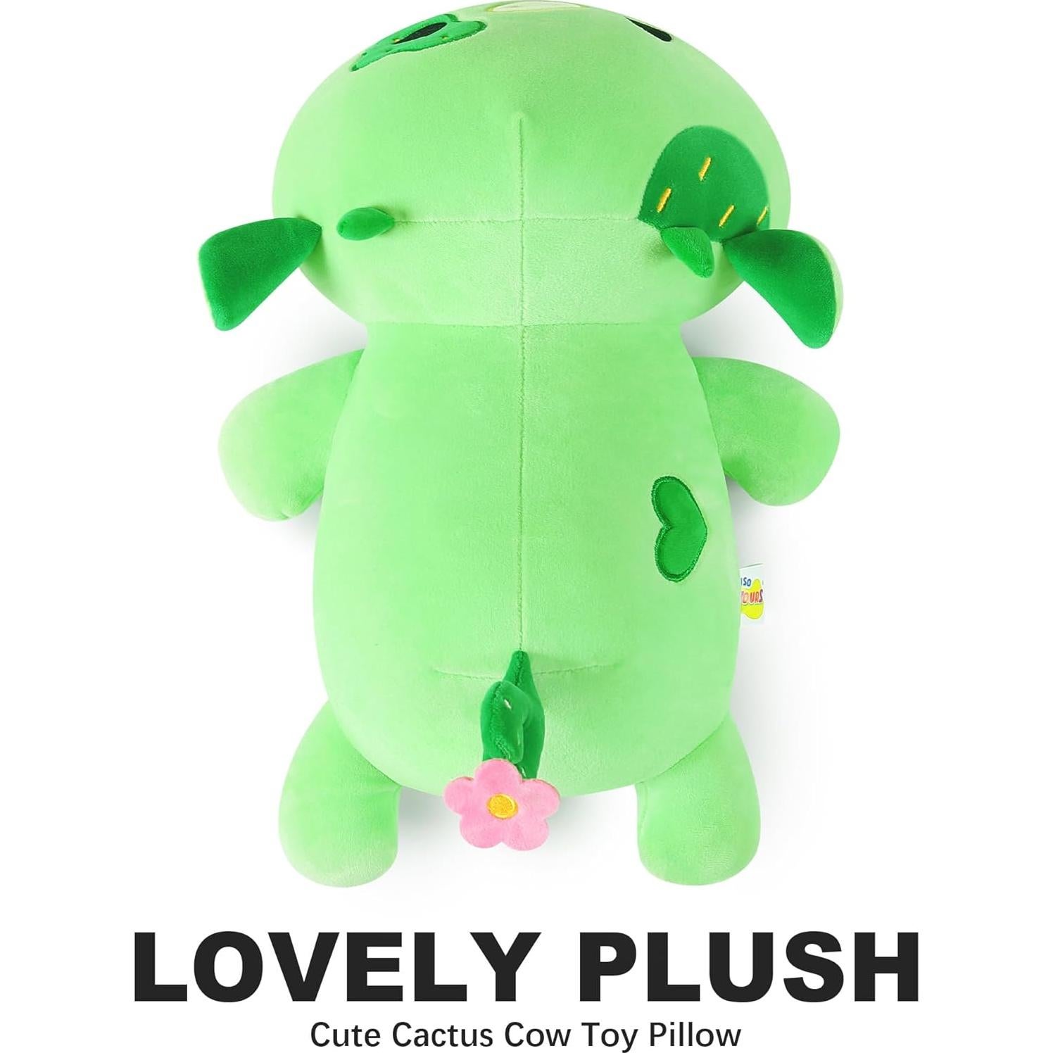 Onsoyours Vaca de Peluche Cactus 30 cm Suave Regalo Niños