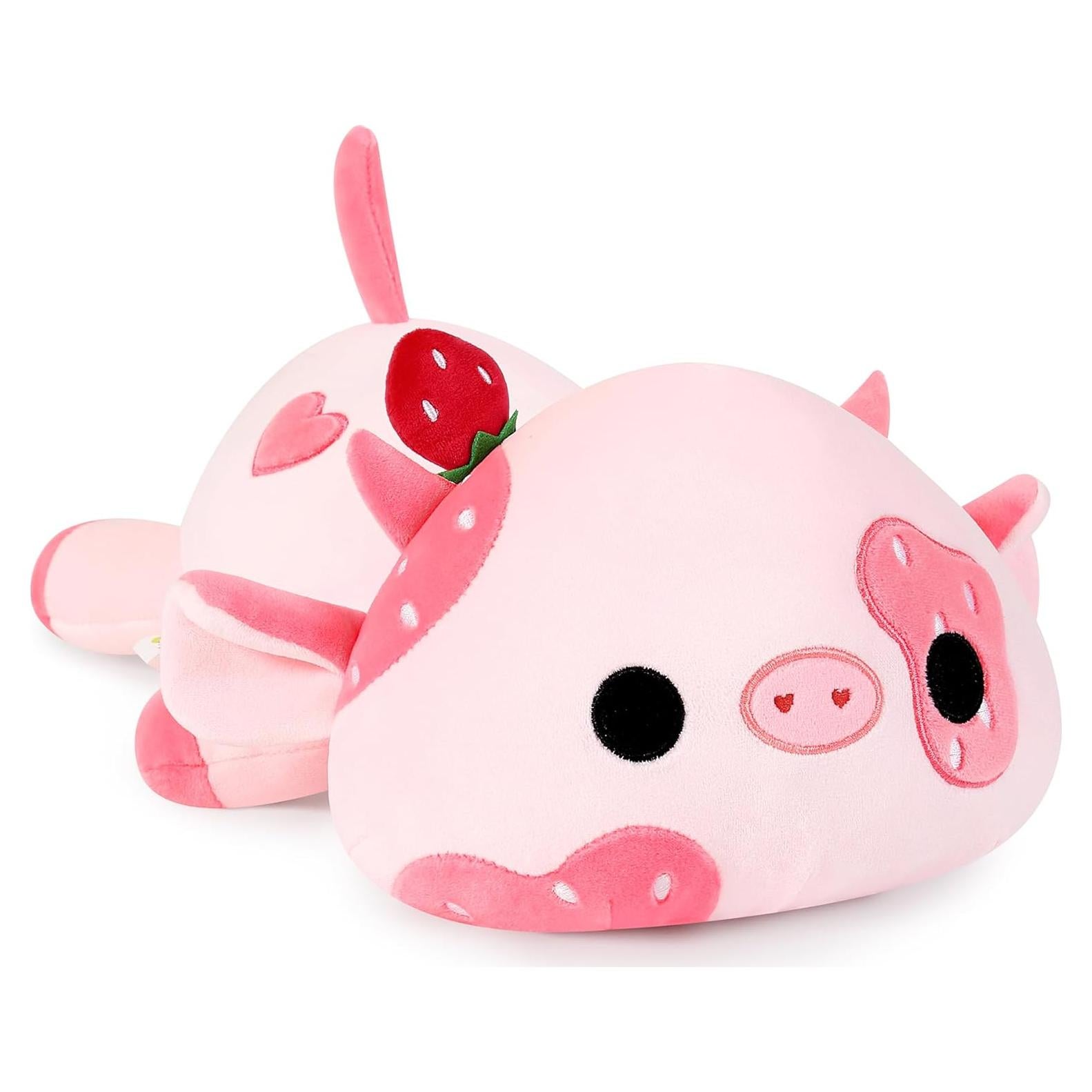 Onsoyours Vaca de Peluche Suave 30 cm Almohada Regalo