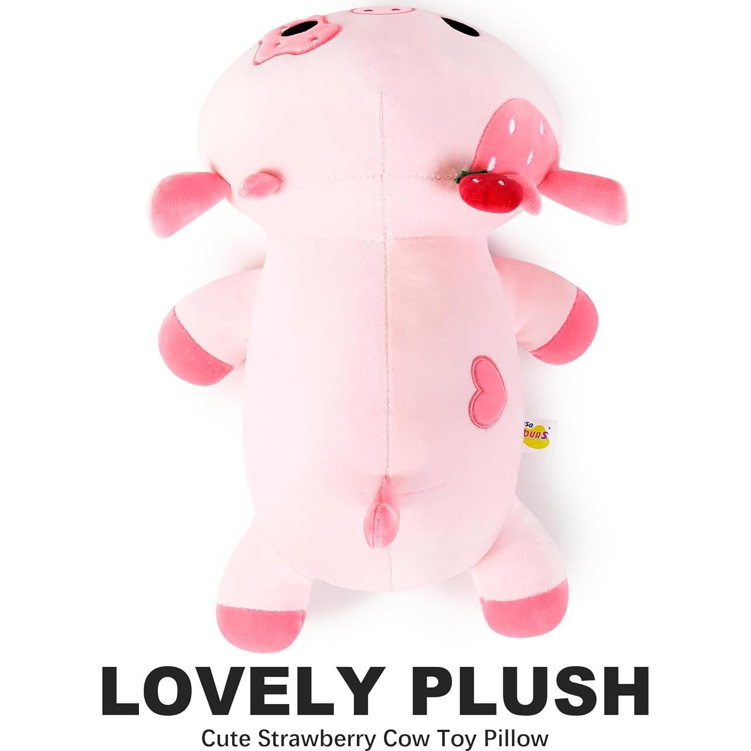 Onsoyours Vaca de Peluche Suave 30 cm Almohada Regalo