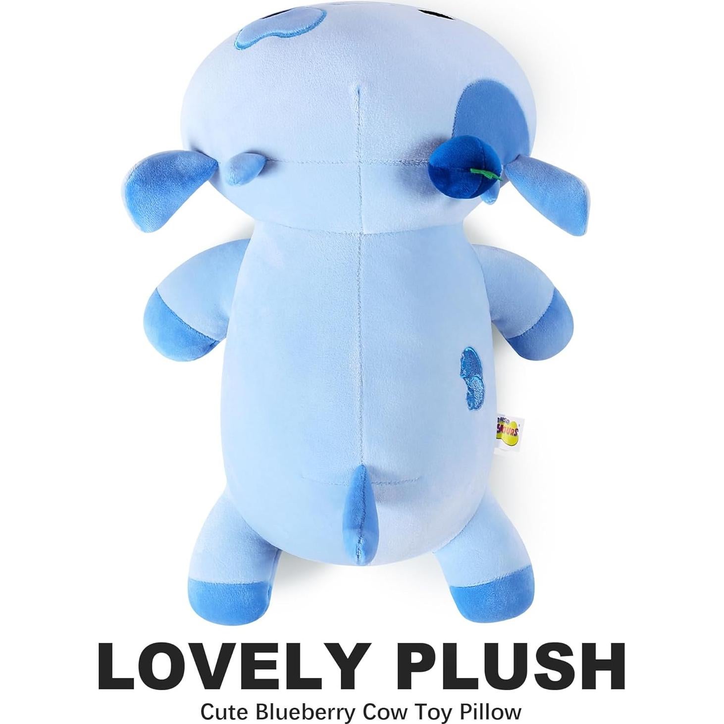 Peluche Vaca Azulberry Onsoyours 30 cm Suave para Niños