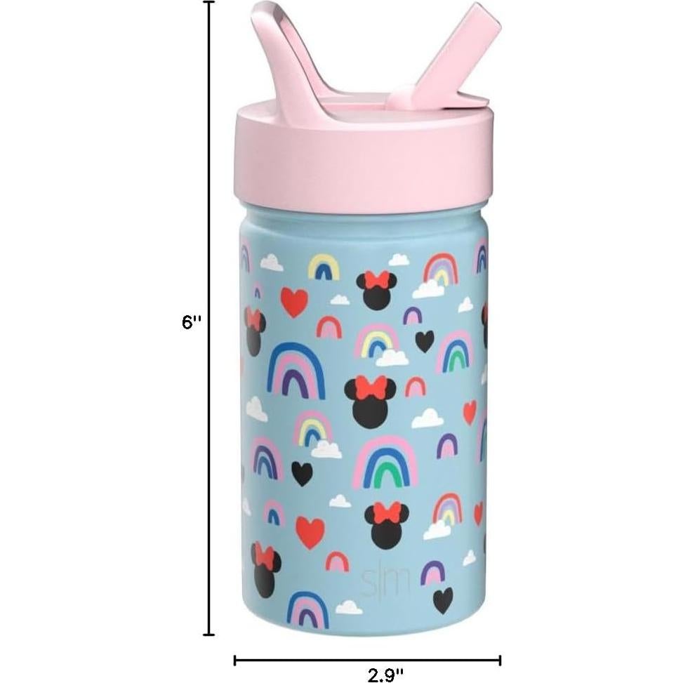 Botella de Agua Simple Modern 14oz Minnie Mouse Arcoíris
