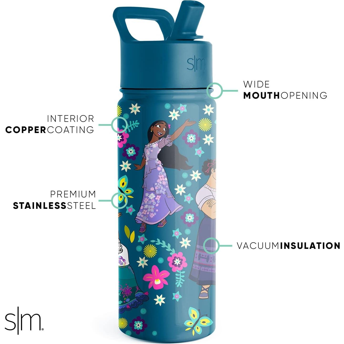 Botella de Agua Simple Modern Disney Encanto 532ml con Popote